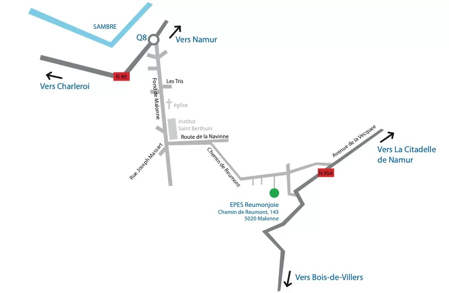 Accès Site de Malonne (Reumonjoie)